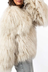Women's exclusive coat Alina from Mongolian lamb