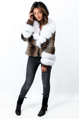 Women's exclusive Chinchilla coat Anelia