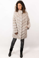 Women's chinchilla coat Valentina