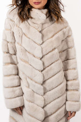 Women's chinchilla coat Valentina