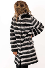 Women's chinchilla coat Valeria 2 in 1