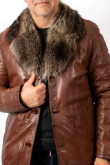 Men's Coat Douglas with Wolf collar