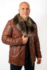 Men's Coat Douglas with Wolf collar