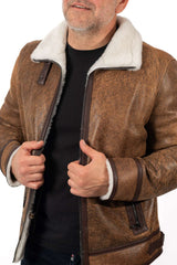 Men's leather coat Bayan Pilot
