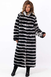 Women's chinchilla coat Valeria Long