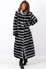 Women's chinchilla coat Valeria Long