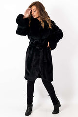 Women's exclusive alpaca coat Ava Black