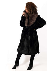 Women's exclusive alpaca coat Catherine Black