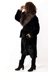 Women's exclusive alpaca coat Catherine Black