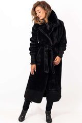Women's exclusive alpaca coat Elisaveta