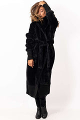 Women's exclusive alpaca coat Elisaveta