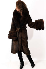 Women's exclusive alpaca coat Irena