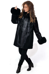 Women's exclusive coat from Pony Boryana Black