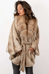 Women's exclusive Alpaca coat Charlotte Melange