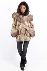 Women's exclusive alpaca coat Jasmine Melange