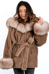 Women's exclusive alpaca coat Jasmine Vizon