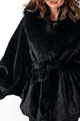 Women's exclusive Alpaca coat Charlotte Black