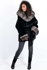 Women's exclusive alpaca coat Jasmine Black