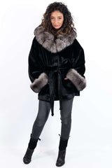 Women's exclusive alpaca coat Jasmine Black