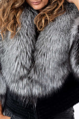 Women's exclusive alpaca coat Ablena Black