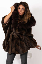 Women's exclusive Alpaca Charlotte coat with hood