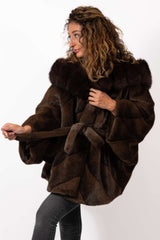 Women's exclusive Alpaca Charlotte coat with hood