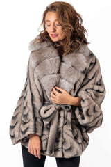 Women's exclusive Alpaca coat Charlotte Gray Melange