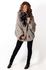 Women's exclusive Alpaca coat Charlotte Gray Vizon