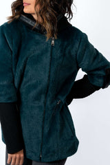 Women's exclusive alpaca coat  Diana Petrol