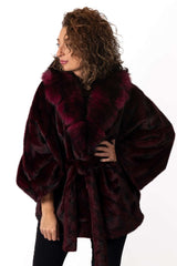 Women's exclusive Alpaca coat Charlotte Purple