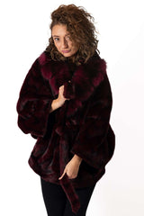 Women's exclusive Alpaca coat Charlotte Purple
