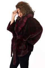 Women's exclusive Alpaca coat Charlotte Purple