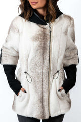 Women's exclusive alpaca coat  Diana White