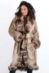 Exklusiver Damen-Alpakamantel Militsa Melange