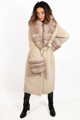 Women's exclusive alpaca coat Amelia Beige