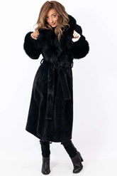 Women's exclusive alpaca coat Amelia Black