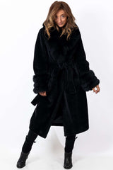 Women's exclusive alpaca coat Amelia Black