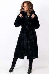 Women's exclusive alpaca coat Amelia Black