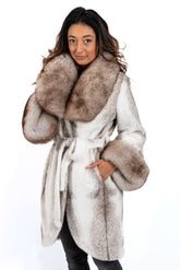 Women's exclusive alpaca coat Ava Melange