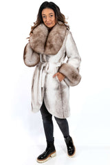Women's exclusive alpaca coat Ava Melange