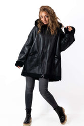 Women's exclusive lambskin coat Daria