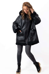 Women's exclusive lambskin coat Daria