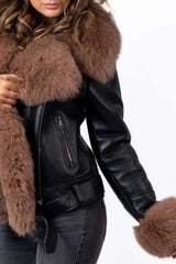 Women's exclusive lambskin coat Alexa