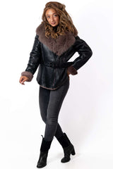 Women's exclusive lambskin coat Alexiana