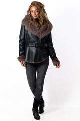 Women's exclusive lambskin coat Alexiana