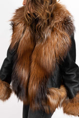 Women's exclusive lambskin coat Alexa Gold