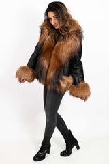 Women's exclusive lambskin coat Alexa Gold