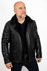 Men's leather coat Andrey Pilot