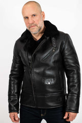 Men's leather coat Andrey Pilot