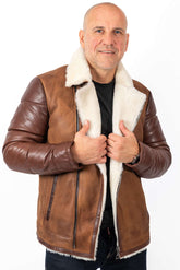 Men's leather coat Alex